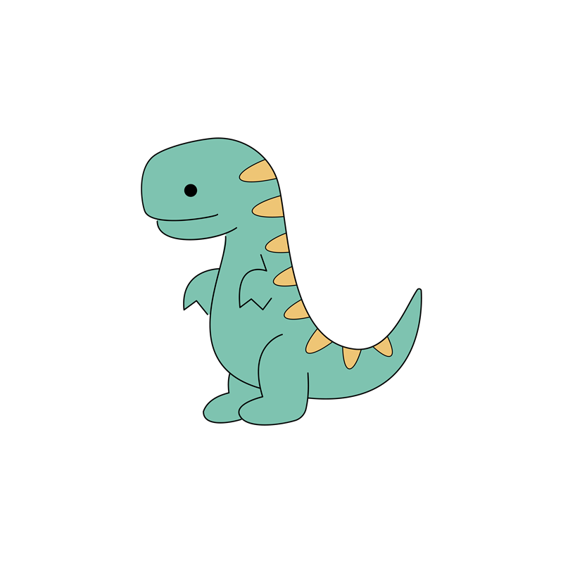 Rex, el dinosaurio mascota de Simo & Gena
